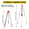 Niveau Laser Rotatif avec Trépied et Mire — Portée Mesure 500 m Kit Laser Rotatif avec Trépied et Mire — 5 m Mire