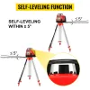Niveau Laser Rotatif avec Trépied et Mire — Portée 500 m Kit Laser Rotatif avec Trépied et Mire — 5 m Mire Arpentage