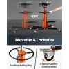 – cric de Transmission hydraulique — 600 kg — roues pivotantes à 360 °