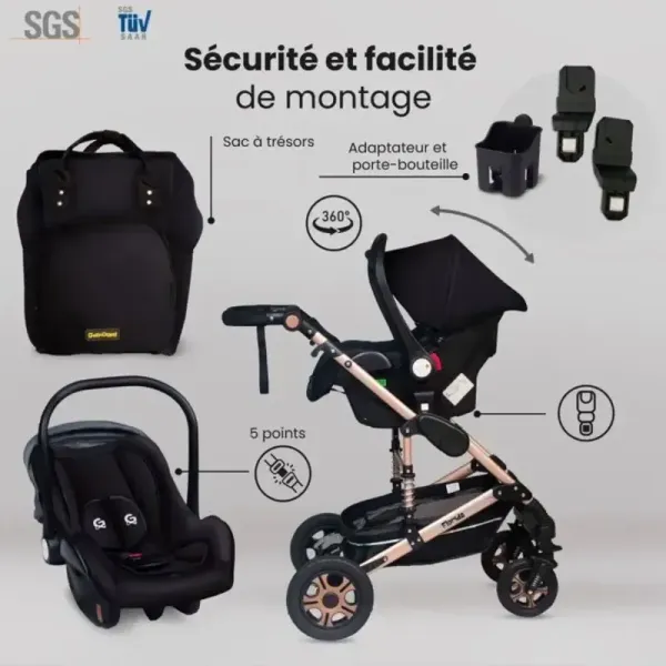 sécurité poussette florida gagadumi