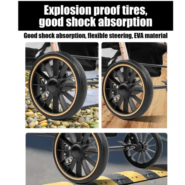 grosse capacité d'absorption des roues