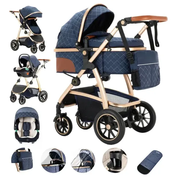 poussette sk20 bleu