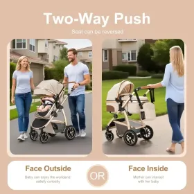 poussette sk20 face et dos route