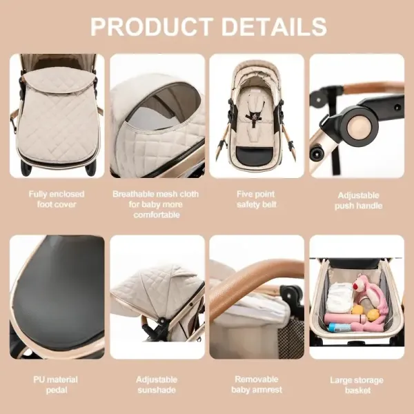 détails poussette sk20