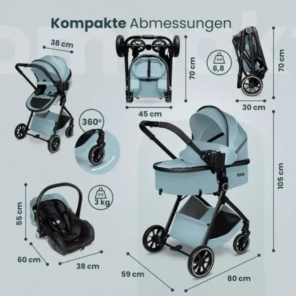 dimensions poussette soho