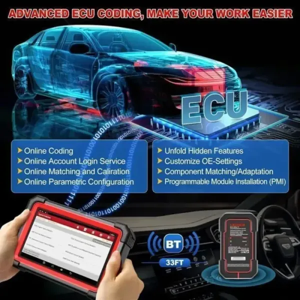 ecu code avancé valise diagnostic CRP919E BT