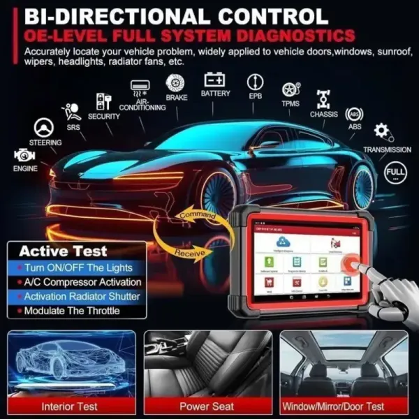 diagnostic complet du système de niveau valise diagnostic CRP919E BT