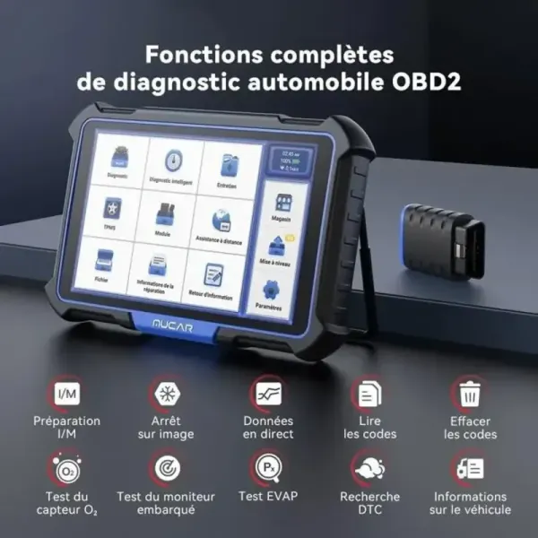 fonctions complétes valise diagnostic mucar vo8