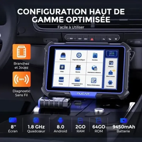 configuration haut de gamme optimisée valise diagnostic mucar vo8