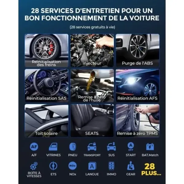 28 services gratuits à vie valise diagnostic mucar vo7
