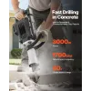 Marteau Piqueur de Démolition 3000 W — Burineur Électrique 1700 BPM — Brise-béton avec Burin Pointu