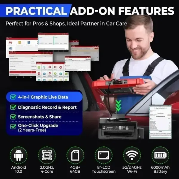 fonctions pratiques de la valise diagnostic launch x431 pro elite