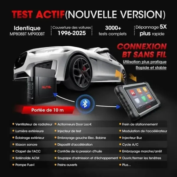nouvelle version valise diagnostic mk808k-bt