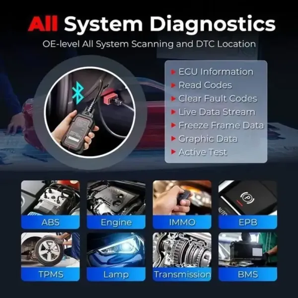 nombreux systèmes de diagnostics LAUNCH X431 IMMO PLUS
