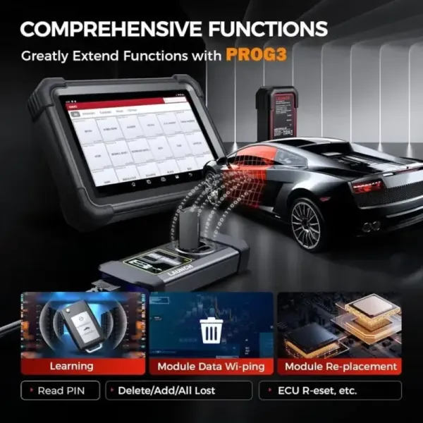 fonctions avec prog3 LAUNCH X431 IMMO PLUS