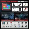 packing list Valise diagnostic auto KINGBOLEN K10 Pro