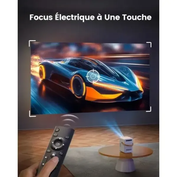 focus électrique a une touche vidéoprojecteur toptro B1
