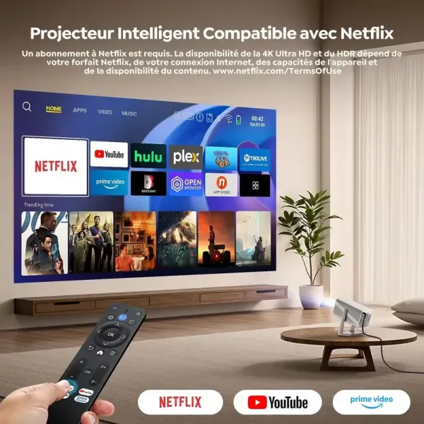 projecteur toptro TP1 intelligent compatible avec netflix