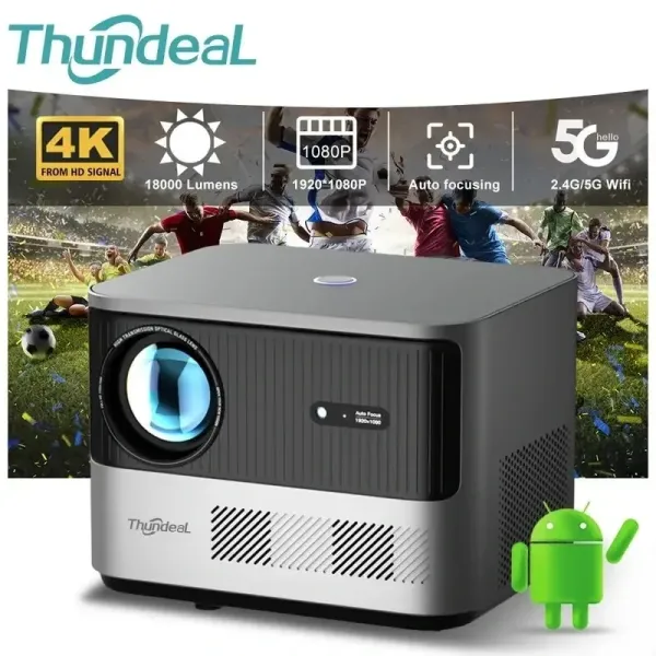 Vidéoprojecteur ThundeaL TDA6W 1080P Android WiFi Autofocus