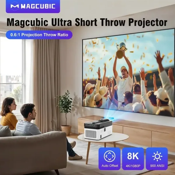 Ultra courte course vidéoprojecteur magcubic hy450