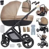 poussette 3 en 1 v7 marron