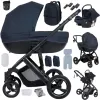 poussette 3 en 1 v7 bleu
