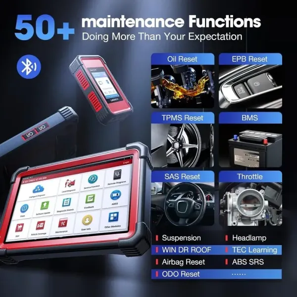 + de 50 fonctions de maintenances