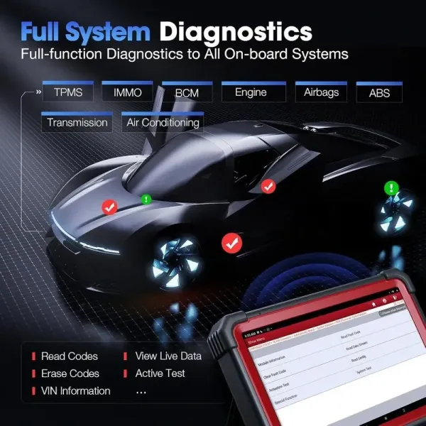 fonctions diagnostiques complètes