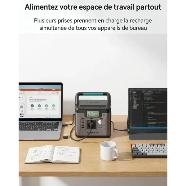 alimentez votre espace de travail partout
