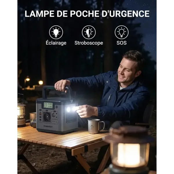 lampe de poche d'urgence s500
