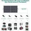10 connecteurs DC pour la plupart des générateurs portables