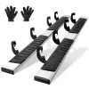 Marchepieds lot de 2, 16,5 cm pour Chevrolet Silverado 2007-2018/GMC Sierra 1500 Crew Cab/2019 2500HD 3500HD 1500 LD