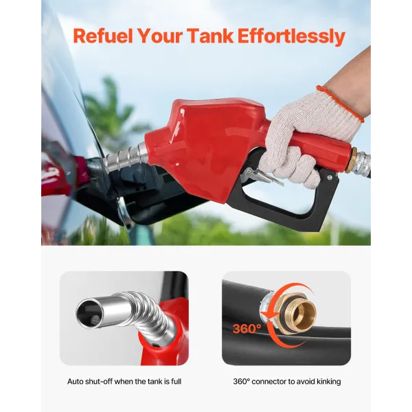 Réservoir carburant portable 440 L Cuve de Ravitaillement 37,8 L/min Pompe de Transfert 12 V